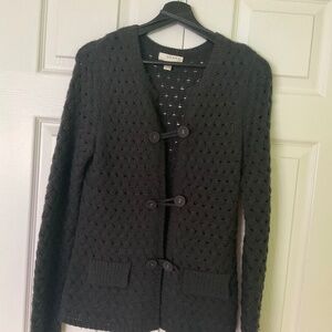 Kenar cardigan, size small, black color, with 3 chic buttons